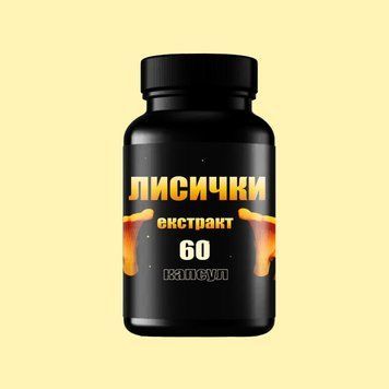 Екстракт Гриба Лисички 60 капсул 30 грам 10110 фото