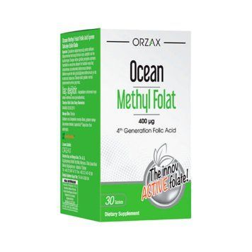 Дієтична добавка, Фолієва кислота Orzax Ocean Methly Folat, 30 таблеток Folat_30 фото