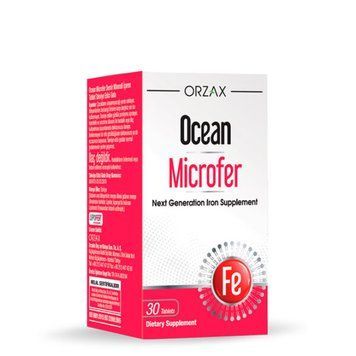 Дієтична добавка, що містить мінерал заліза Orzax Ocean Microfer, 30 таблеток Microfer_30 фото