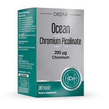 Дієтична добавка, що містить хром піколінат Orzax Ocean Chromium Picolinate 200 мкг, 90 капсул Picolinate_200 фото