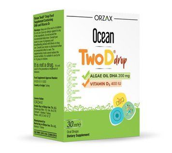 Вітамінні краплі для дітей збагачені DHA і Вітаміном D3 Orzax Ocean Twod Drop, 30 мл TwodDrop30 фото