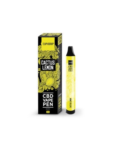 CBD Вейп Euphoria Cactus Lemon 2ml 600 puff